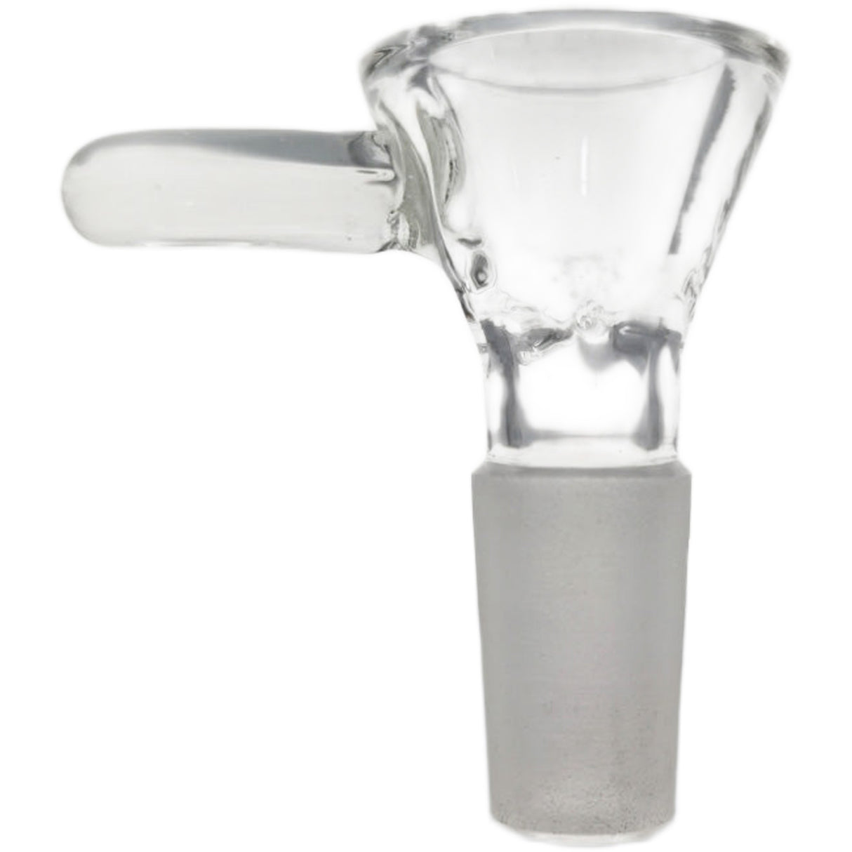 Thick Ass Glass Pinched Screen Bong Slide w/ Handle - Heat-Resistant Quartz