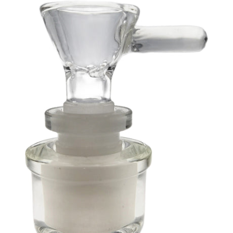 Thick Ass Glass Pinched Screen Bong Slide w/ Handle - Heat-Resistant Quartz
