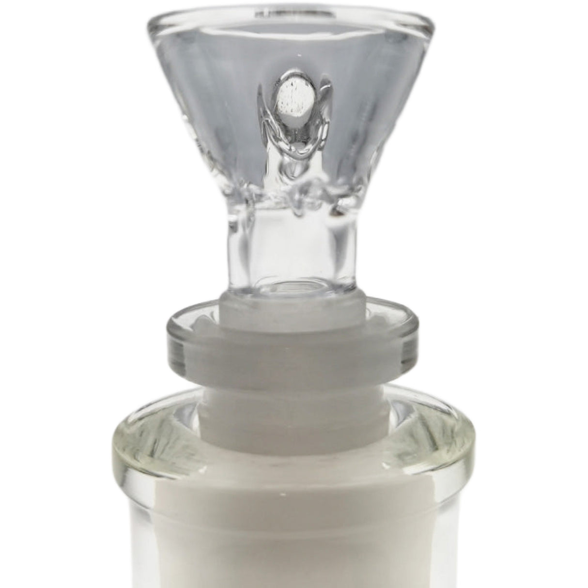 Thick Ass Glass Pinched Screen Bong Slide w/ Handle - Heat-Resistant Quartz