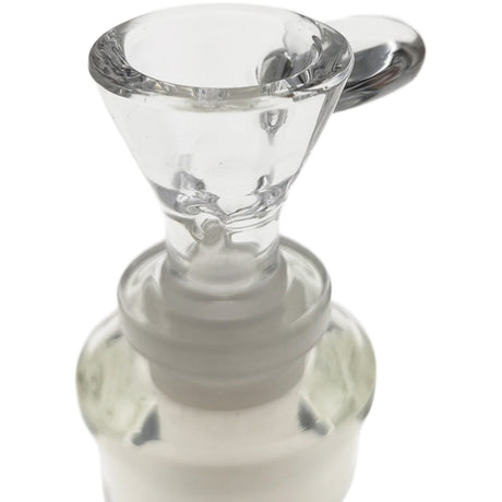Thick Ass Glass Pinched Screen Bong Slide w/ Handle - Heat-Resistant Quartz