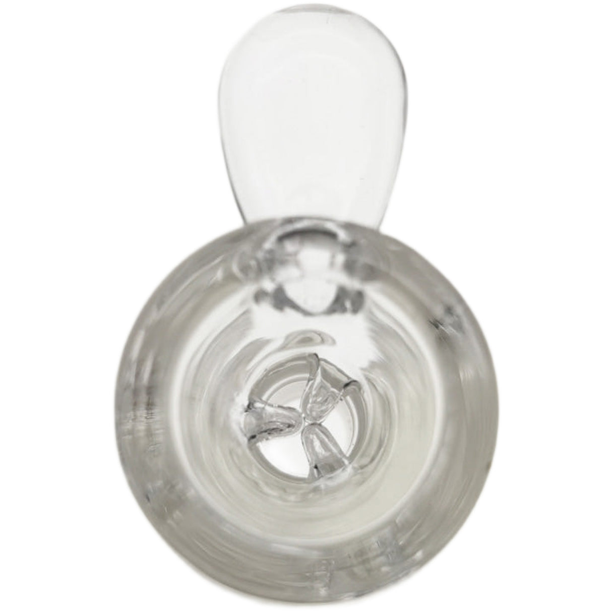 Thick Ass Glass Pinched Screen Bong Slide w/ Handle - Heat-Resistant Quartz