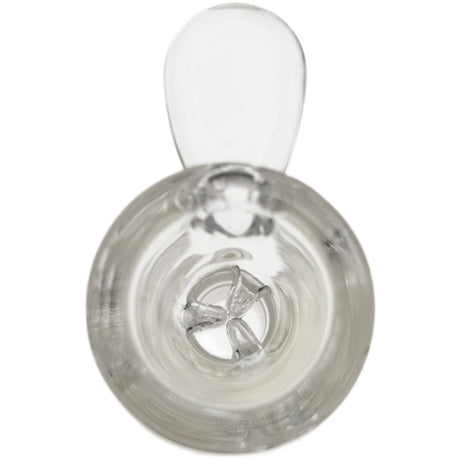 Thick Ass Glass Pinched Screen Bong Slide w/ Handle - Heat-Resistant Quartz