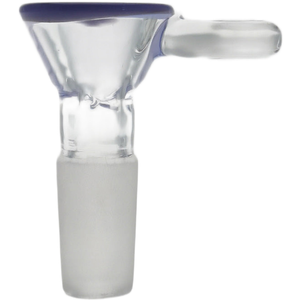 Thick Ass Glass Pinched Screen Bong Slide w/ Handle - Heat-Resistant Quartz