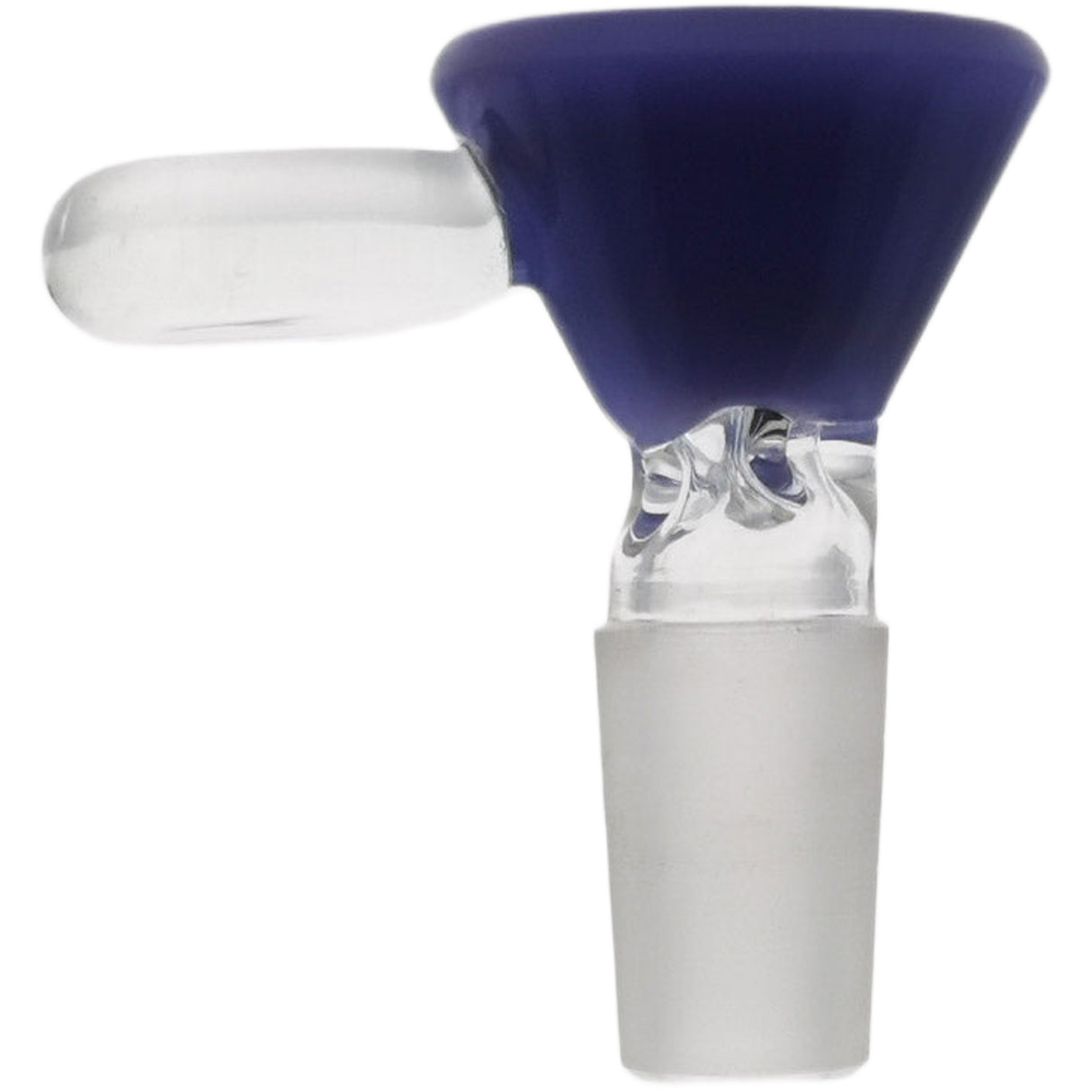 Thick Ass Glass Pinched Screen Bong Slide w/ Handle - Heat-Resistant Quartz