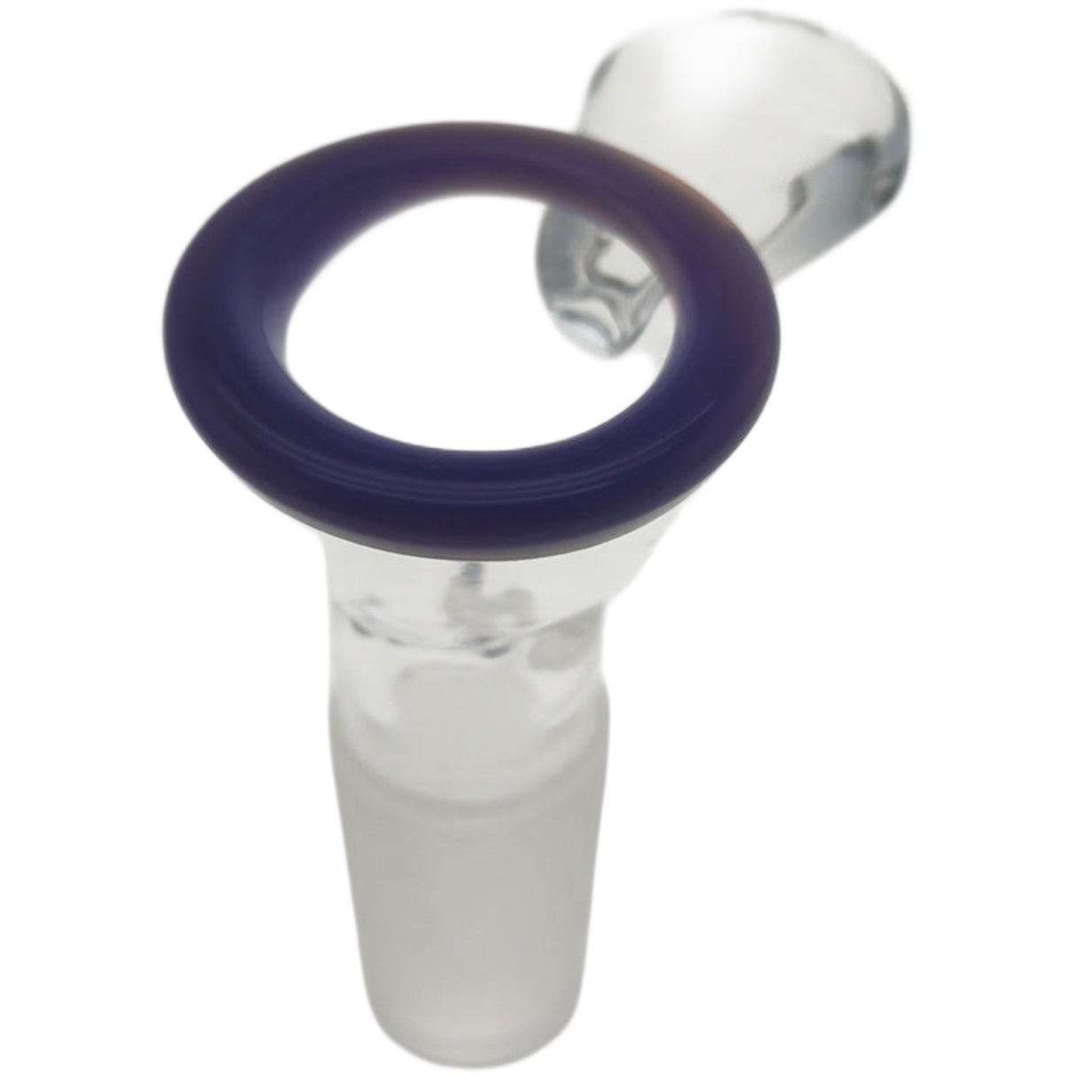 Thick Ass Glass Pinched Screen Bong Slide w/ Handle - Heat-Resistant Quartz