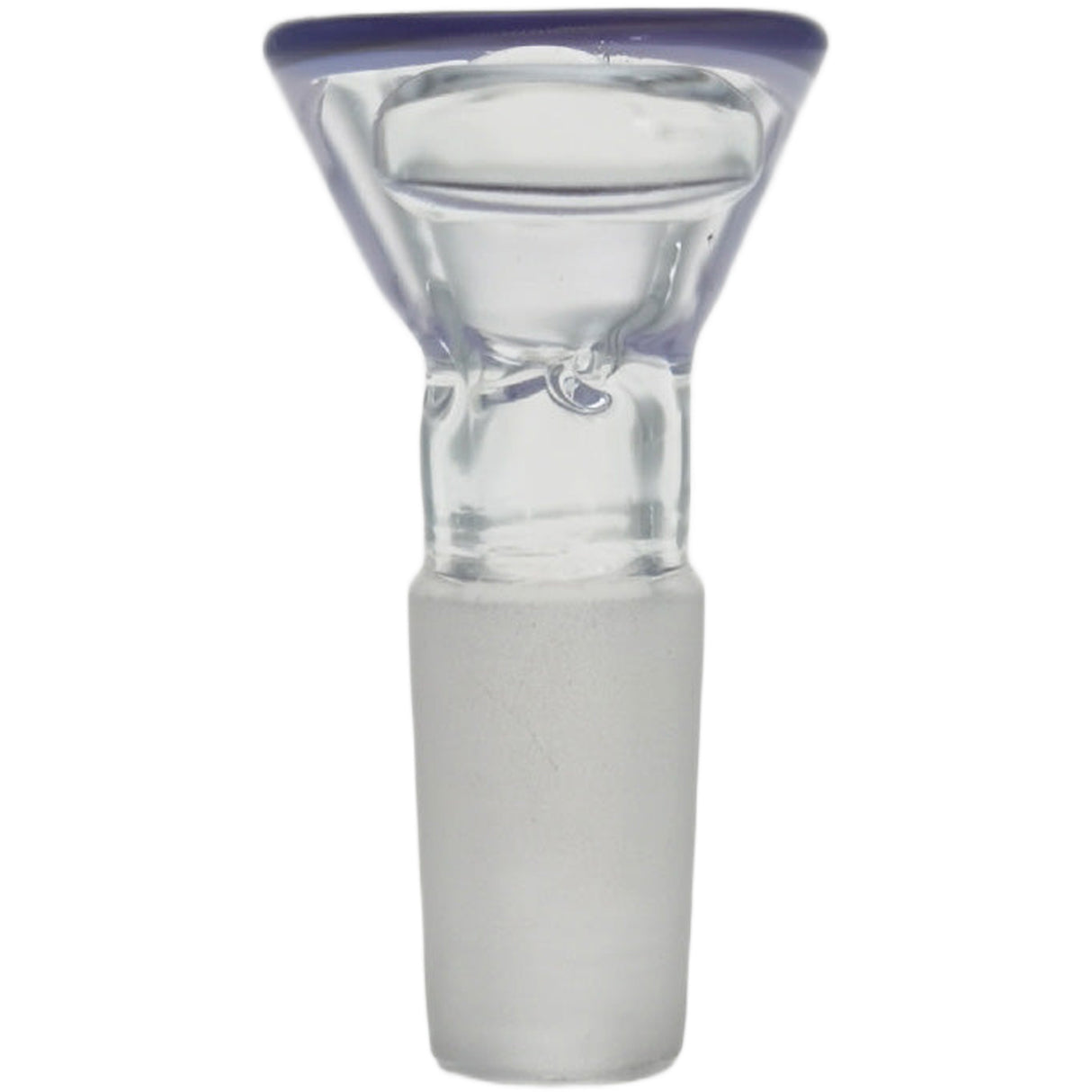 Thick Ass Glass Pinched Screen Bong Slide w/ Handle - Heat-Resistant Quartz