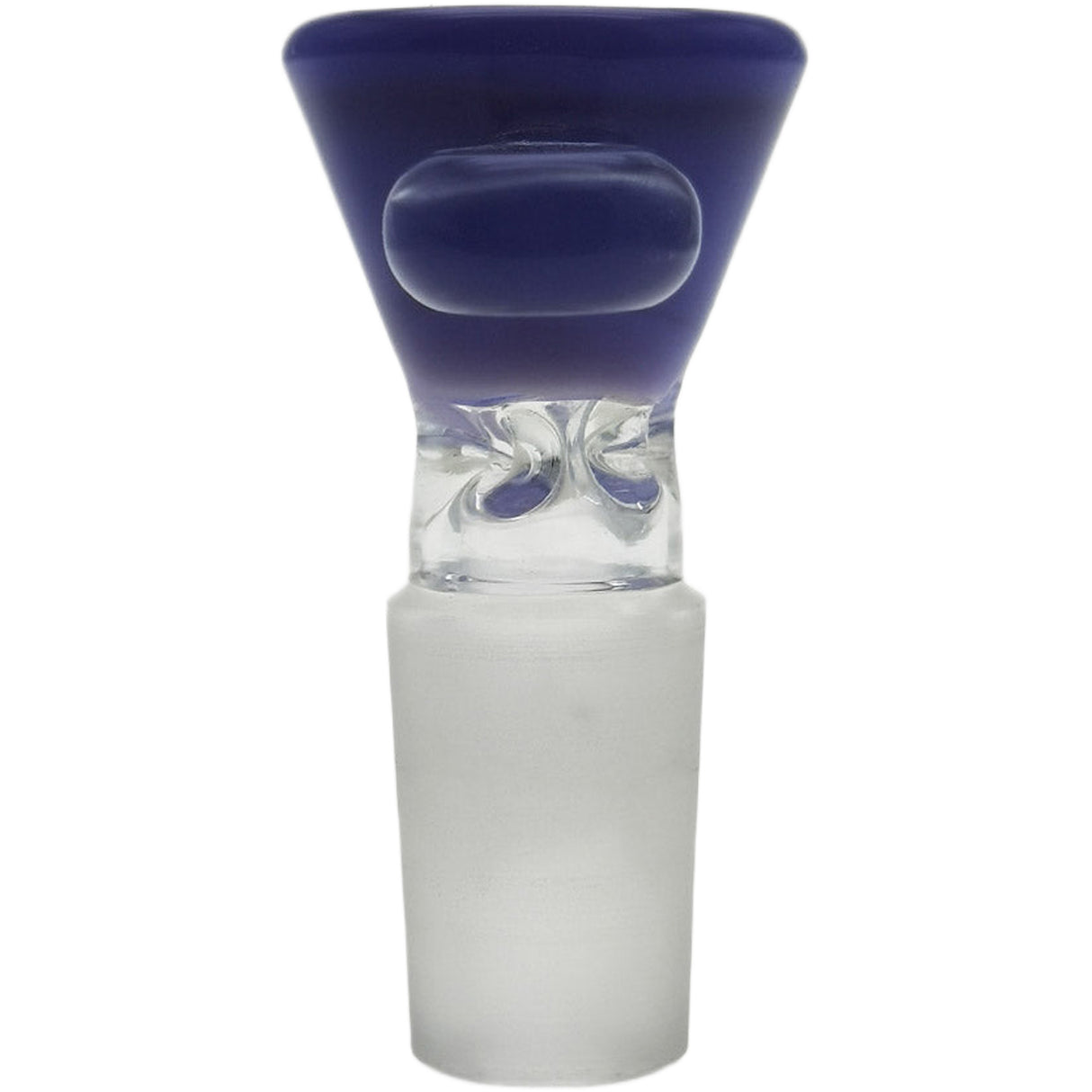 Thick Ass Glass Pinched Screen Bong Slide w/ Handle - Heat-Resistant Quartz