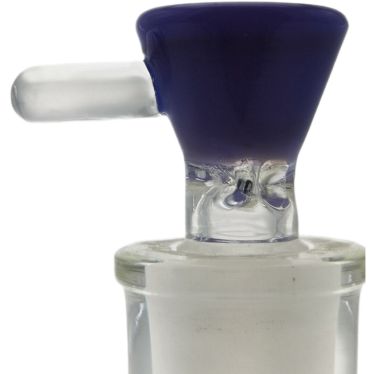 Thick Ass Glass Pinched Screen Bong Slide w/ Handle - Heat-Resistant Quartz