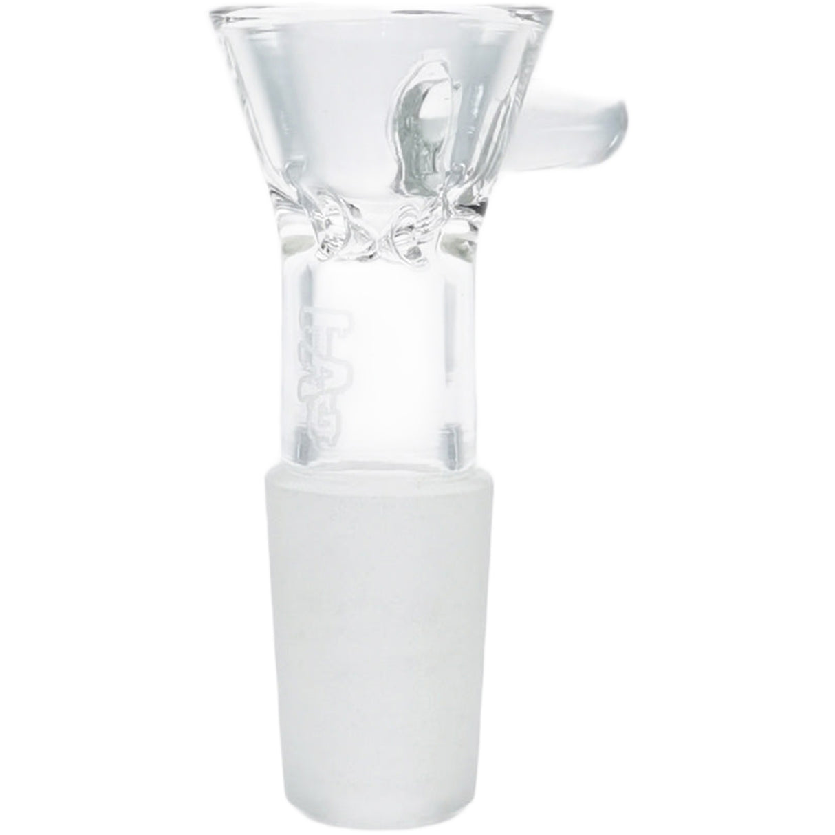 Thick Ass Glass Pinched Screen Bong Slide w/ Handle - Heat-Resistant Quartz