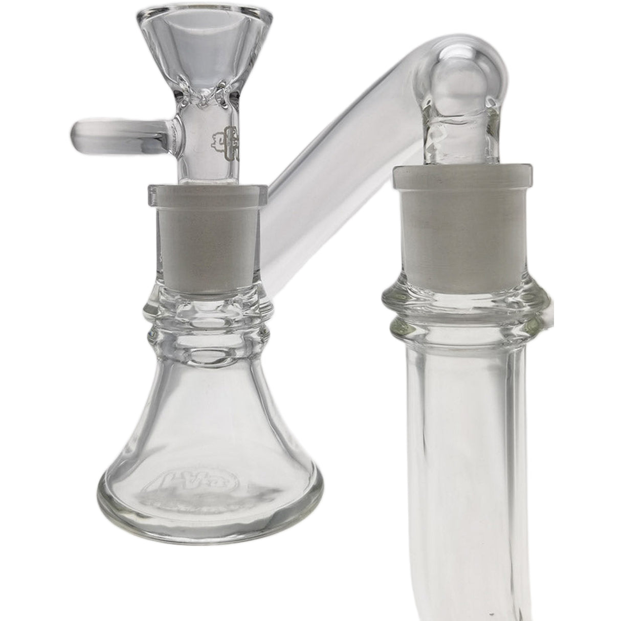 Thick Ass Glass Quartz Ash Catcher & Drop Down Adapter - Dual Size