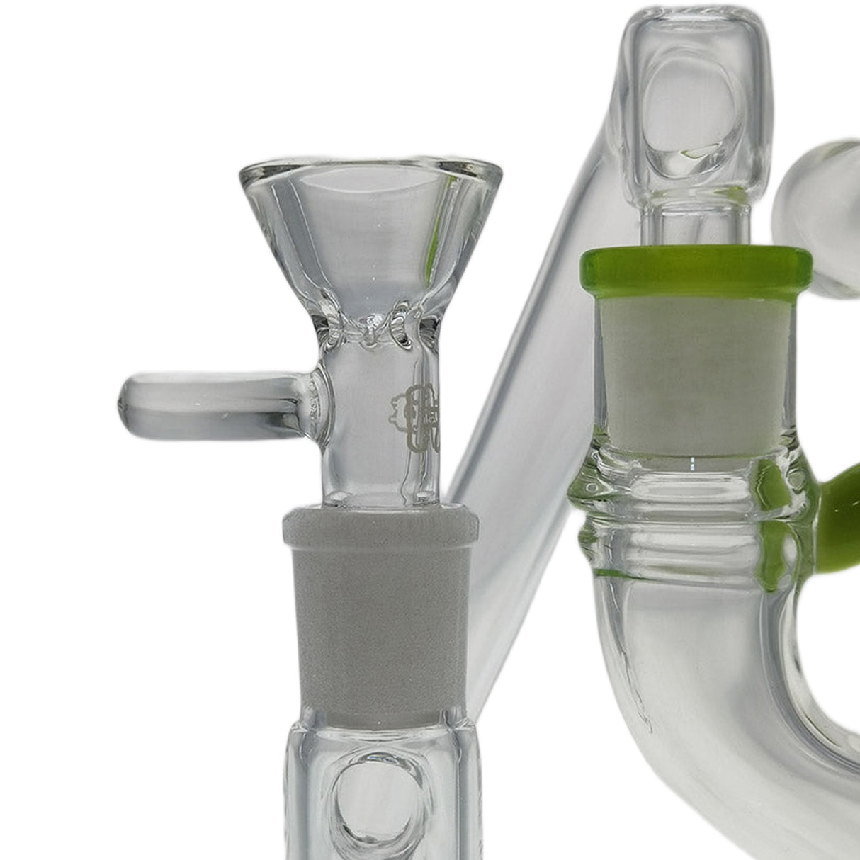 Thick Ass Glass Quartz Drop Down Adapter 14mm Female - 1" Drop