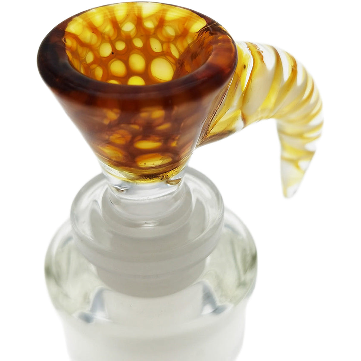 Thick Ass Glass Quartz Horn Handle Slide | 14-19mm Bong Accessory