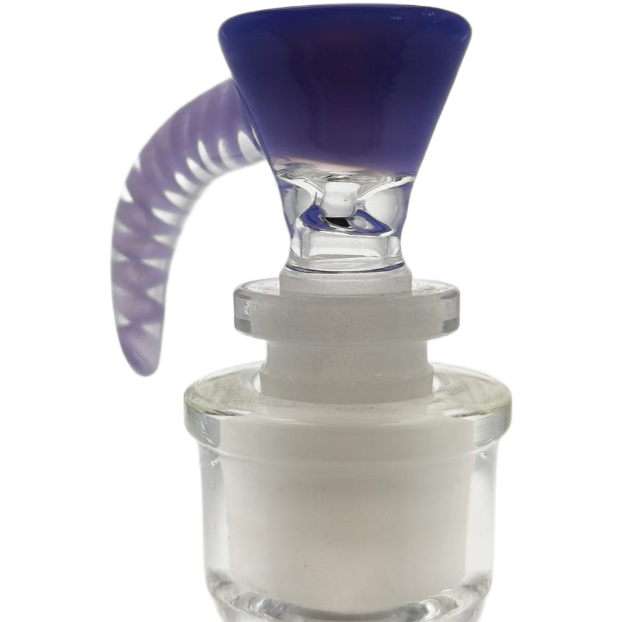 Thick Ass Glass Quartz Horn Handle Slide | 14-19mm Bong Accessory