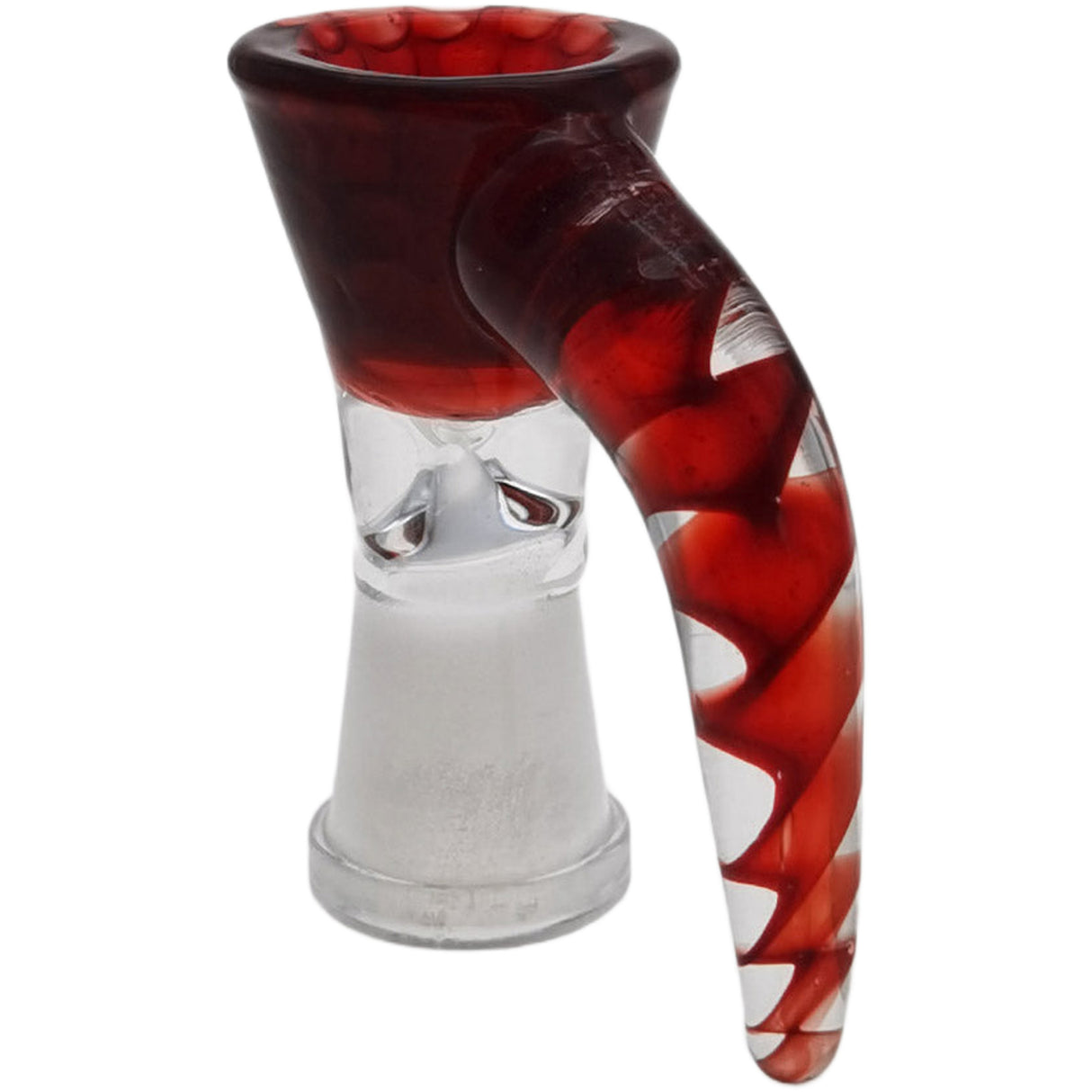 Thick Ass Glass Quartz Horn Handle Slide | 14-19mm Bong Accessory
