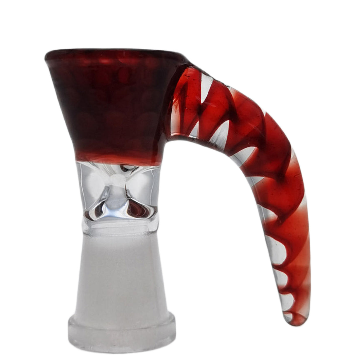 Thick Ass Glass Quartz Horn Handle Slide | 14-19mm Bong Accessory