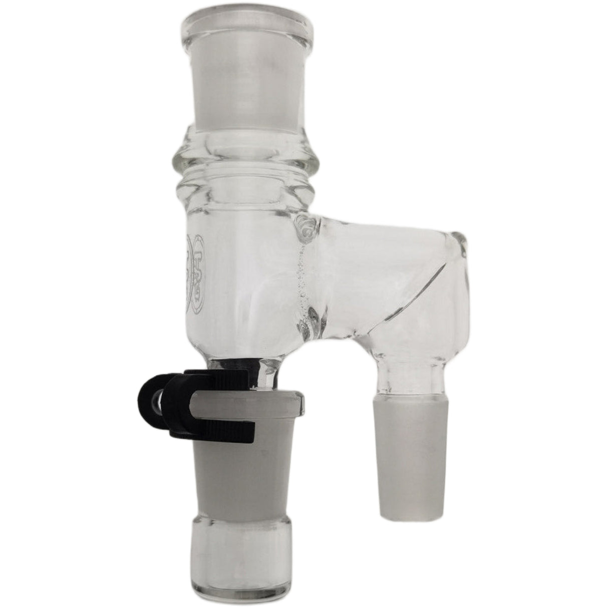 Thick Ass Glass Reclaim Adapter w/ Dish & Keck Clip - 14MM Male to Female