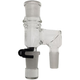 Thick Ass Glass Reclaim Adapter w/ Dish & Keck Clip - 14MM Male to Female