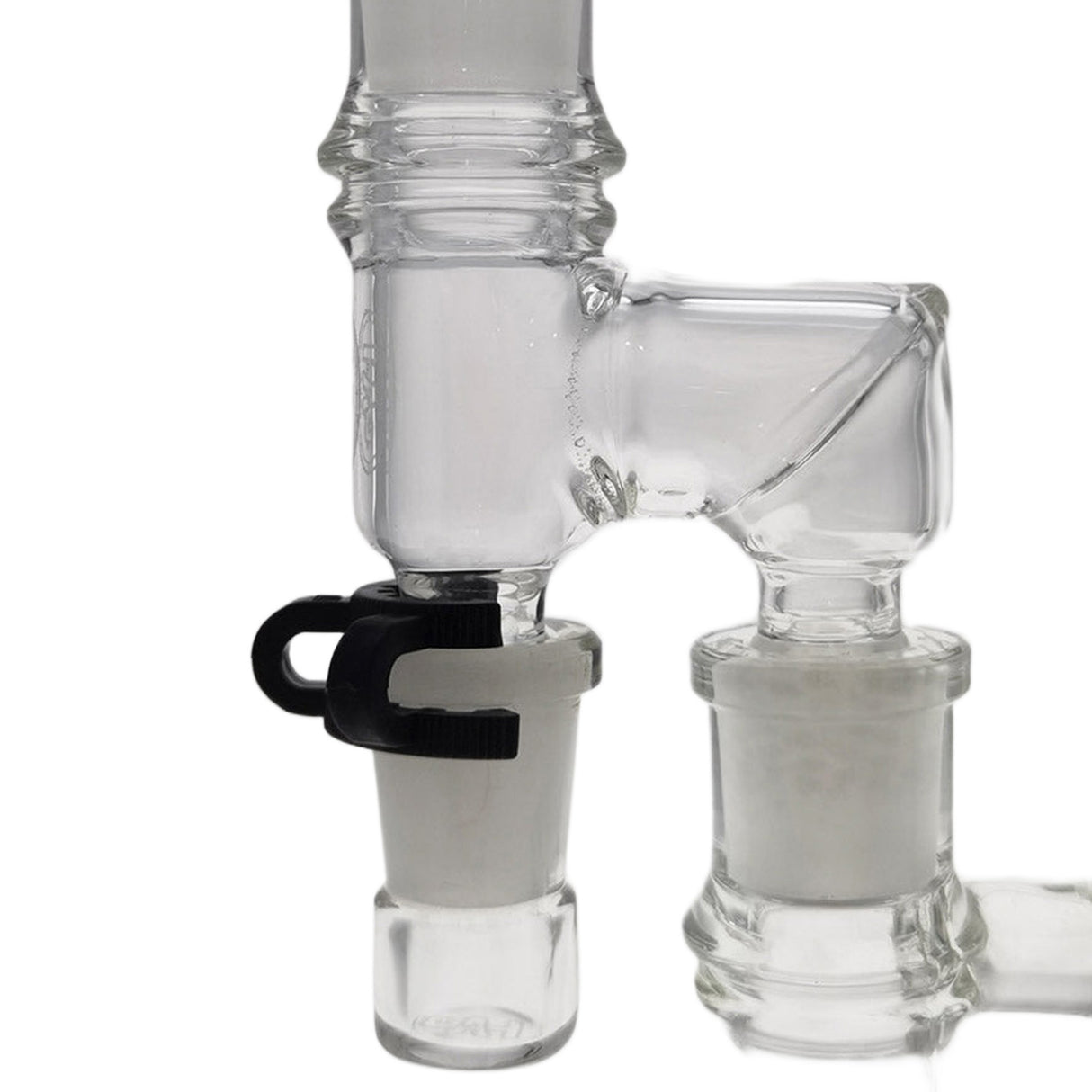 Thick Ass Glass Reclaim Adapter w/ Dish & Keck Clip - 14MM Male to Female
