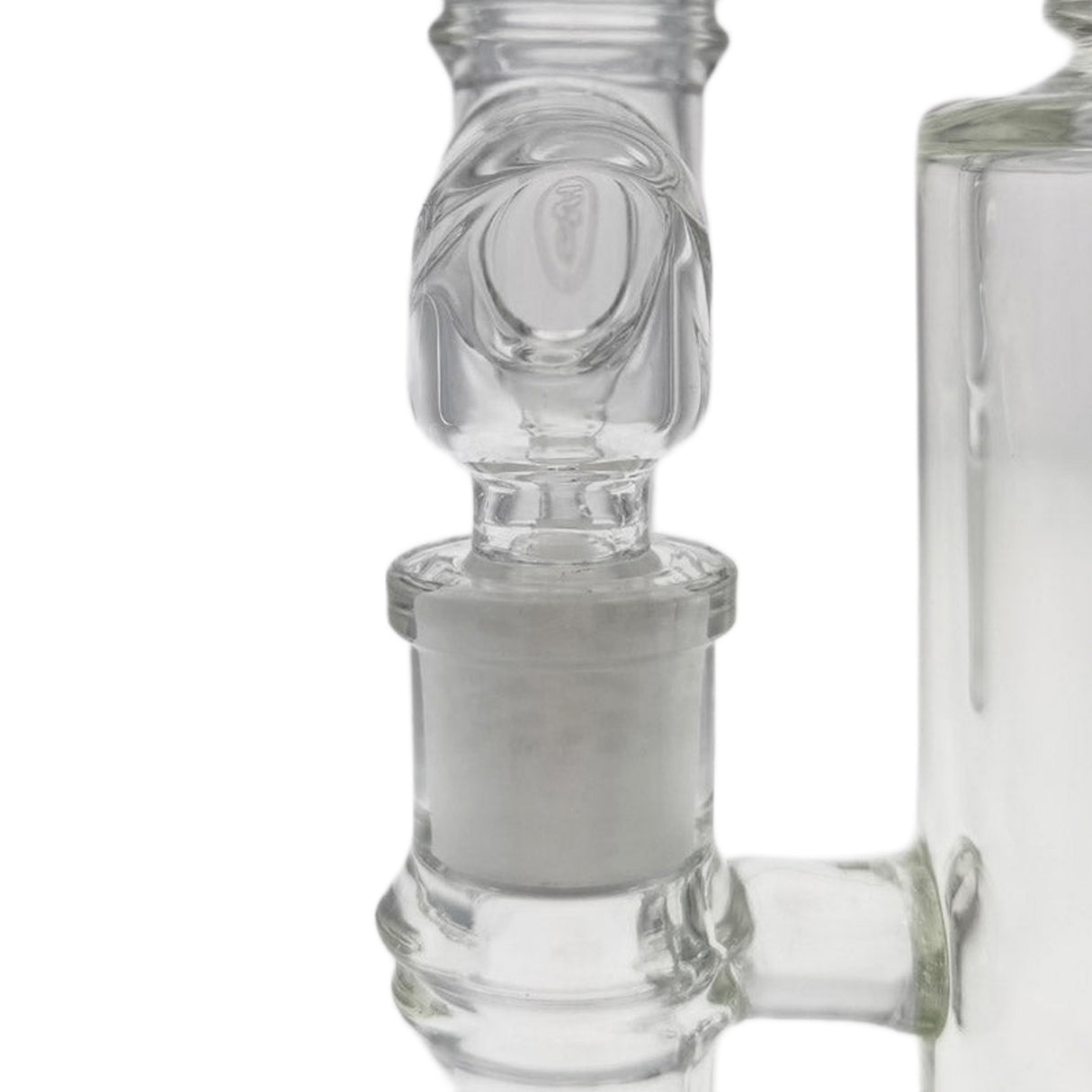 Thick Ass Glass Reclaim Adapter w/ Dish & Keck Clip - 14MM Male to Female