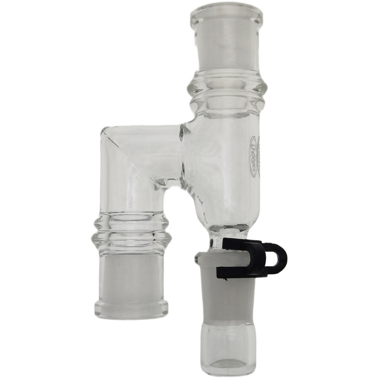 Thick Ass Glass Reclaim Adapter w/ Dish & Keck Clip - 14MM Male to Female