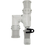 Thick Ass Glass Reclaim Adapter w/ Dish & Keck Clip - 14MM Male to Female