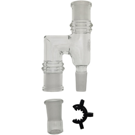 Thick Ass Glass Reclaim Adapter w/ Dish & Keck Clip - 14MM Male to Female