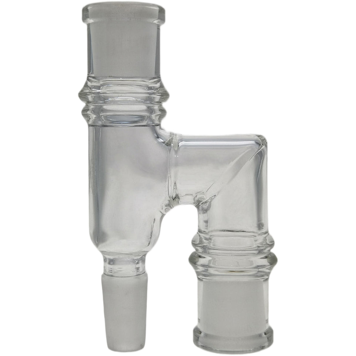 Thick Ass Glass Reclaim Adapter w/ Dish & Keck Clip - 14MM Male to Female