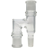 Thick Ass Glass Reclaim Adapter w/ Dish & Keck Clip - 14MM Male to Female