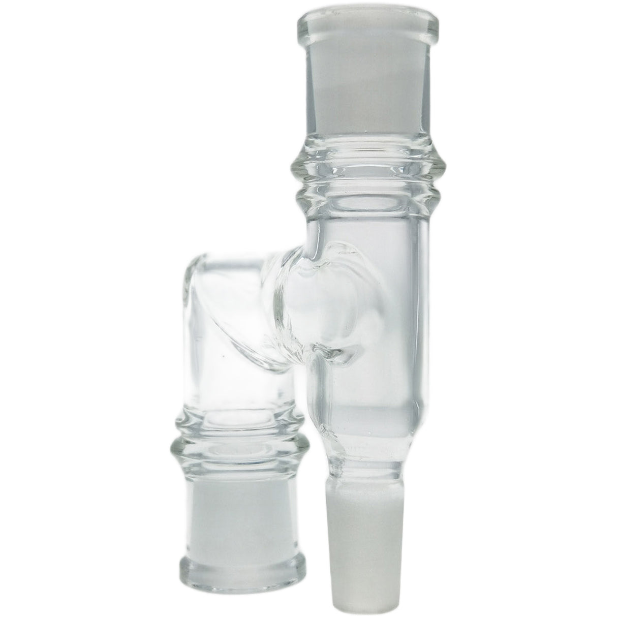 Thick Ass Glass Reclaim Adapter w/ Dish & Keck Clip - 14MM Male to Female