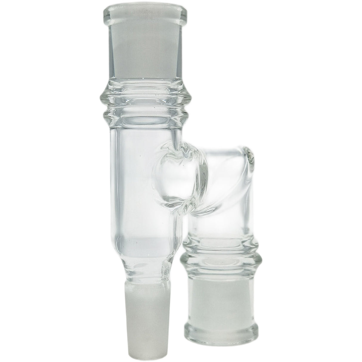 Thick Ass Glass Reclaim Adapter w/ Dish & Keck Clip - 14MM Male to Female
