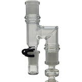 Thick Ass Glass Reclaim Adapter w/ Dish & Keck Clip - 14MM Male to Female