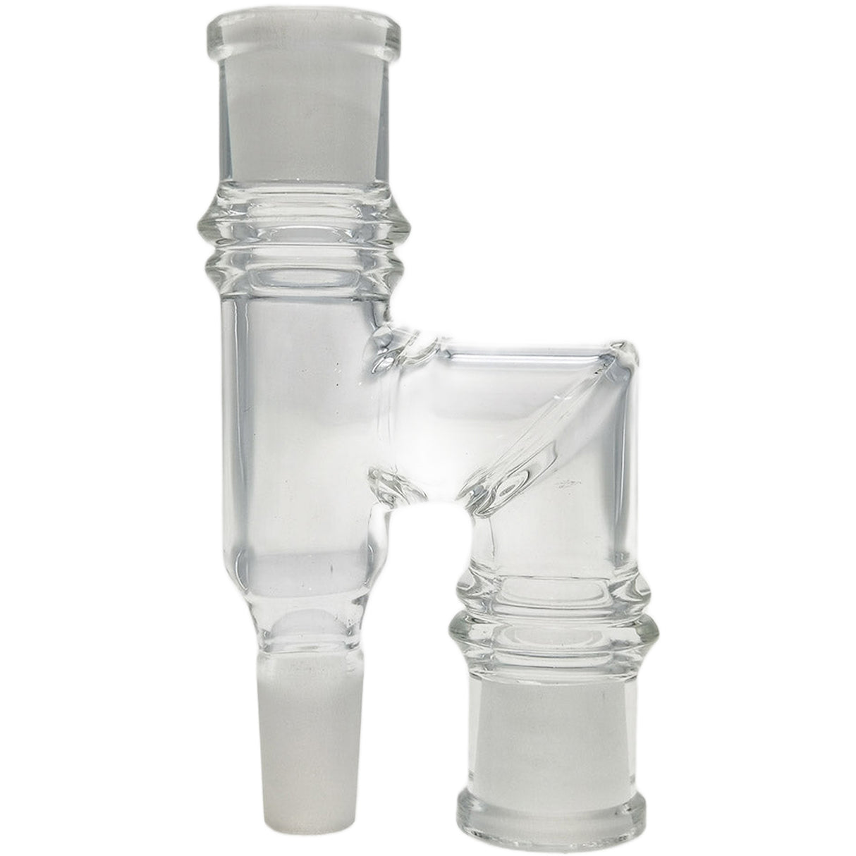 Thick Ass Glass Reclaim Adapter w/ Dish & Keck Clip - 14MM Male to Female