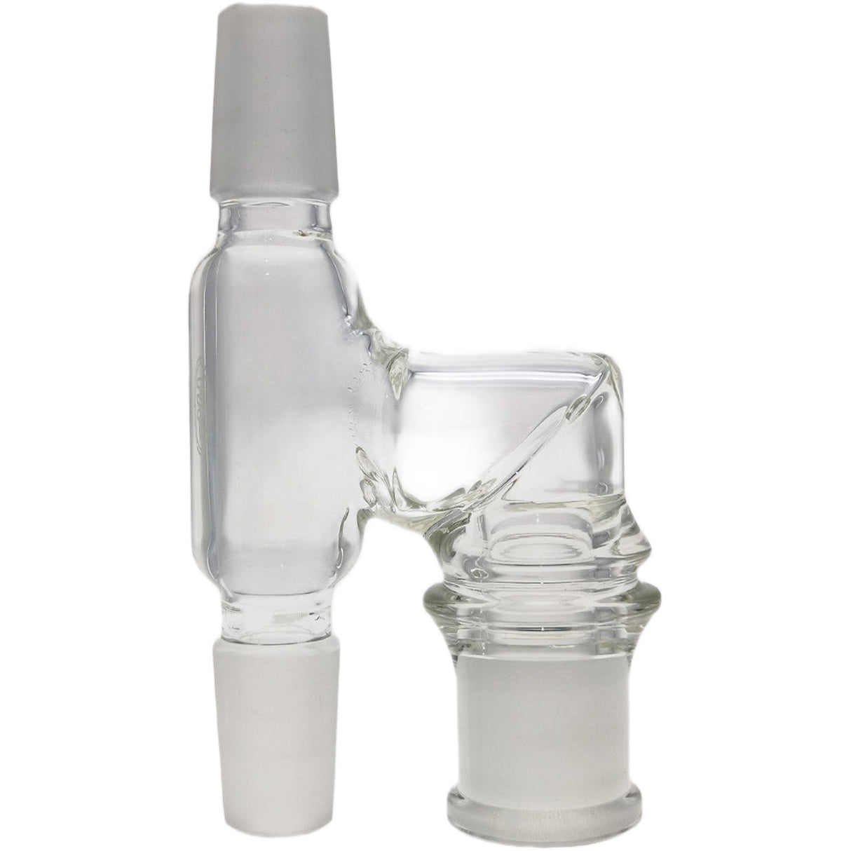 Thick Ass Glass Reclaim Adapter w/ Dish & Keck Clip - 14MM Male to Female