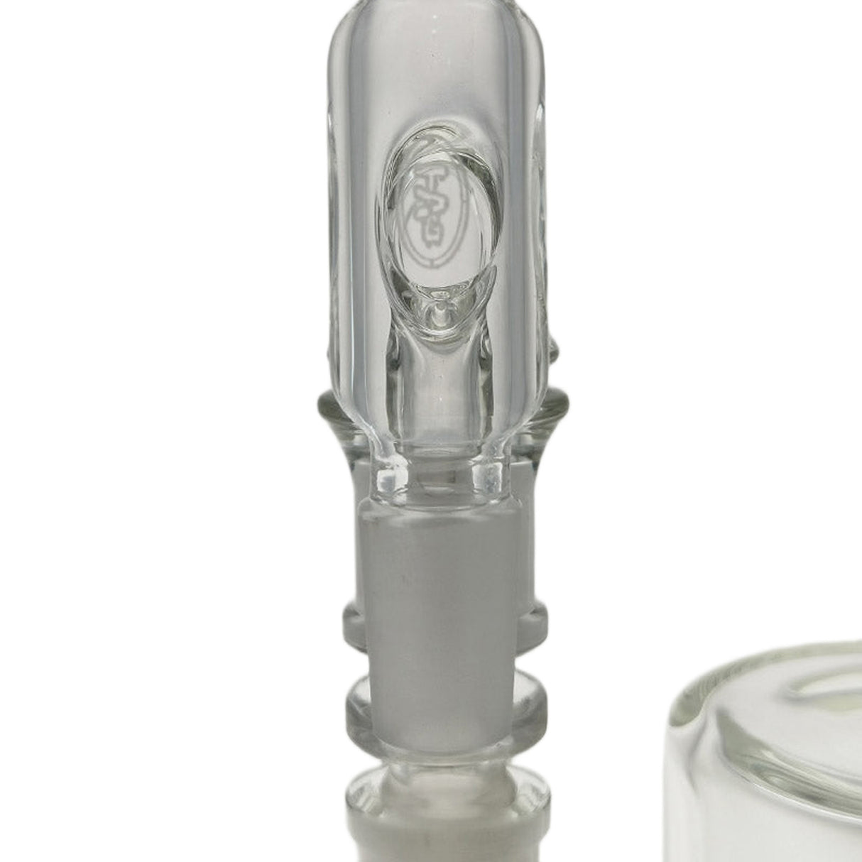 Thick Ass Glass Reclaim Adapter w/ Dish & Keck Clip - 14MM Male to Female