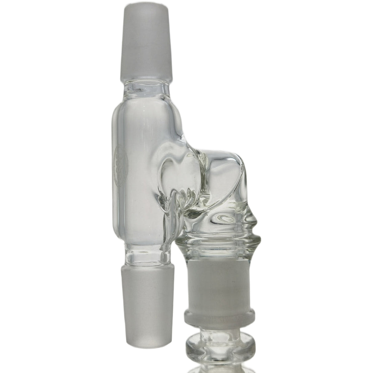 Thick Ass Glass Reclaim Adapter w/ Dish & Keck Clip - 14MM Male to Female