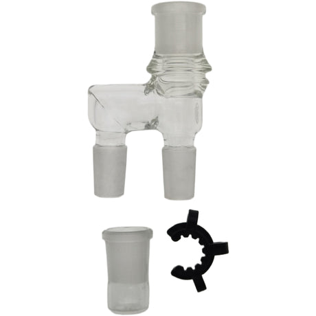 Thick Ass Glass Reclaim Adapter w/ Dish & Keck Clip - 14MM Male to Female