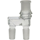 Thick Ass Glass Reclaim Adapter w/ Dish & Keck Clip - 14MM Male to Female