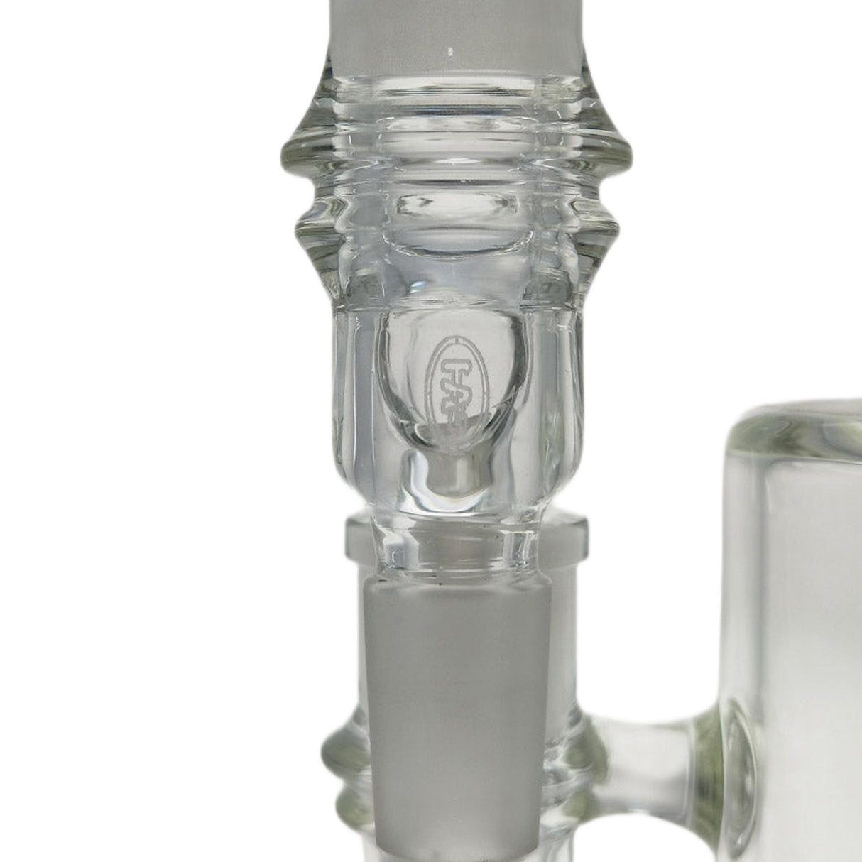 Thick Ass Glass Reclaim Adapter w/ Dish & Keck Clip - 14MM Male to Female