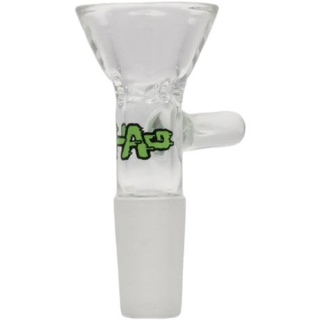 Thick Ass Glass Tie-Dye Pinched Screen Bong Slide w/ Handle - 14-19mm