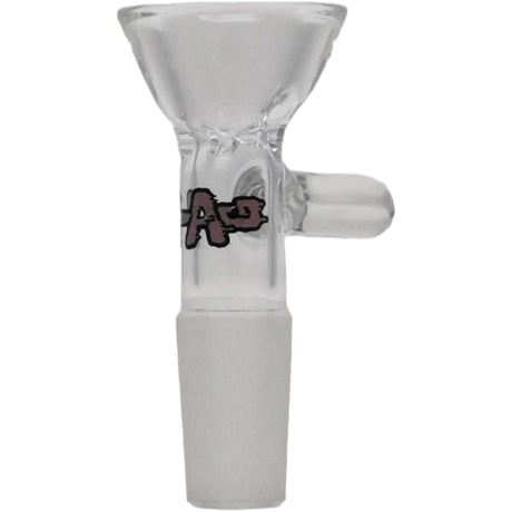 Thick Ass Glass Tie-Dye Pinched Screen Bong Slide w/ Handle - 14-19mm