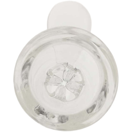 Thick Ass Glass Tie-Dye Pinched Screen Bong Slide w/ Handle - 14-19mm