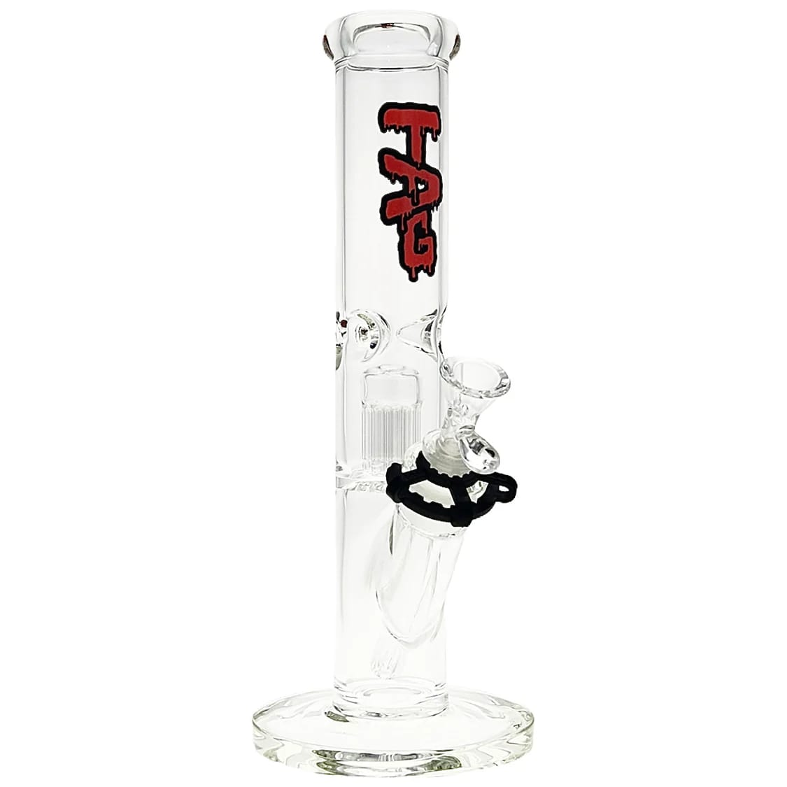 Thick Ass Glass 13" Straight Tube Bong with 8 Arm Tree Percolator - 50x5MM