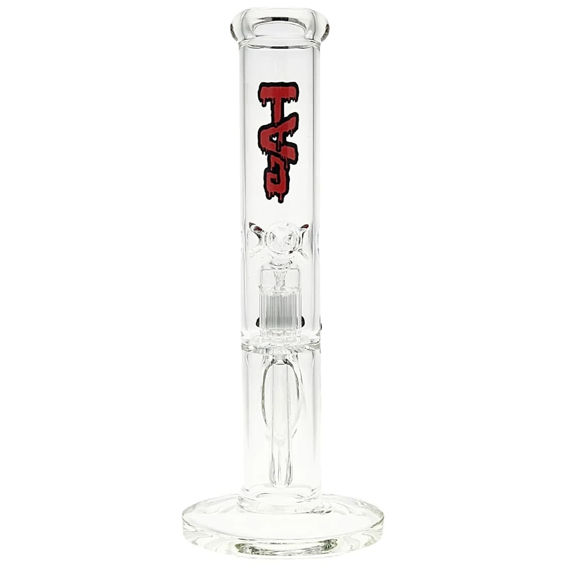 Thick Ass Glass 13" Straight Tube Bong with 8 Arm Tree Percolator - 50x5MM