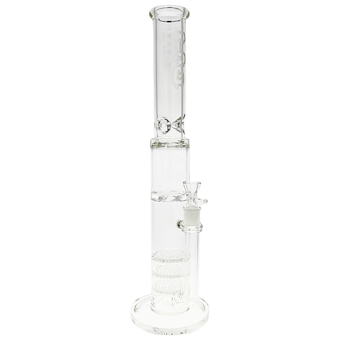 Thick Ass Glass 20" Triple Honeycomb Quartz Bong w/ Spinning Guard