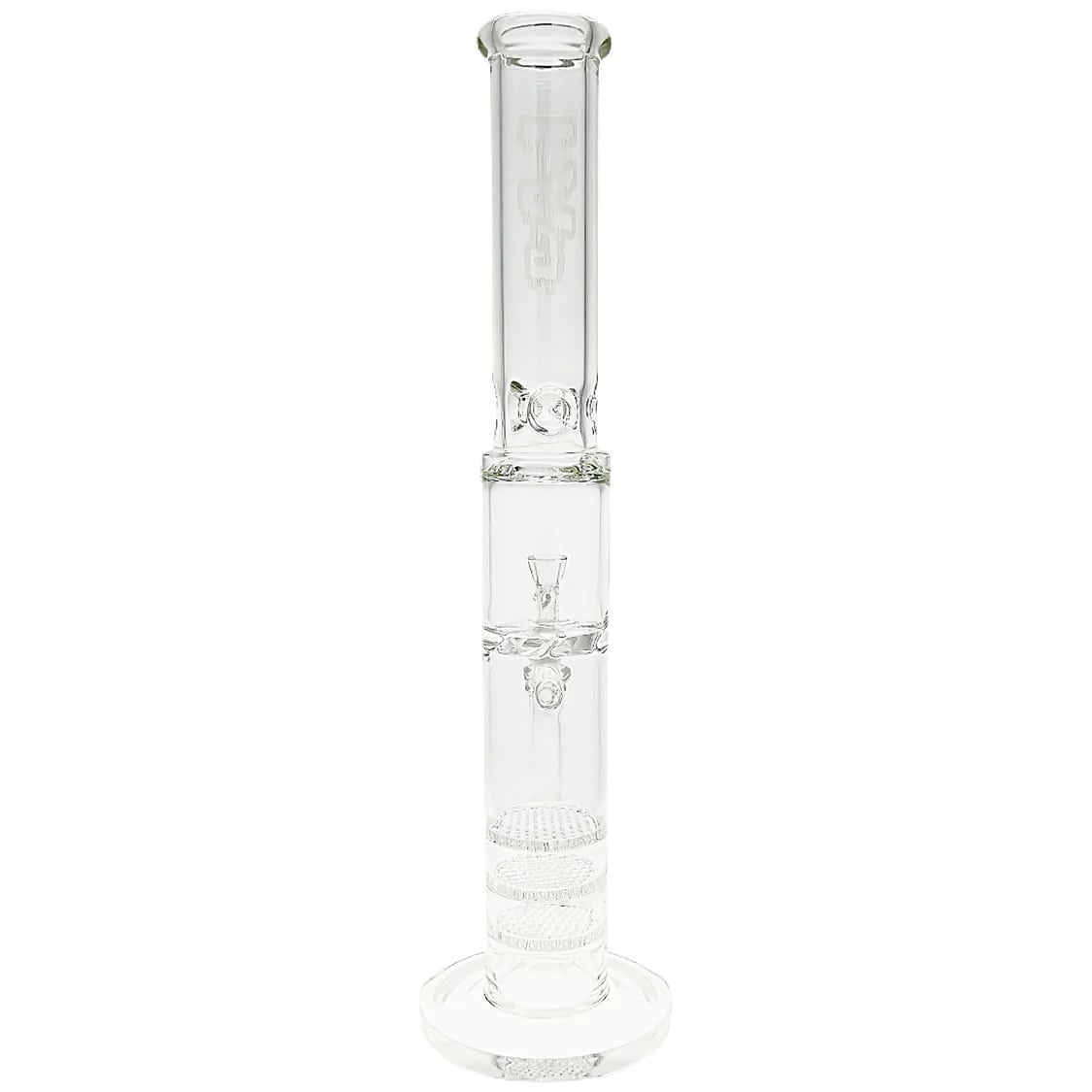 Thick Ass Glass 20" Triple Honeycomb Quartz Bong w/ Spinning Guard