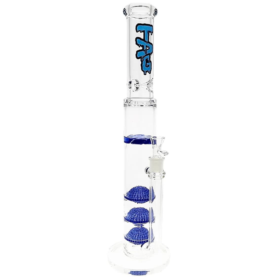 Thick Ass Glass 20" Triple Disc & Spinning Guard Bong 50x7MM 18MM Female