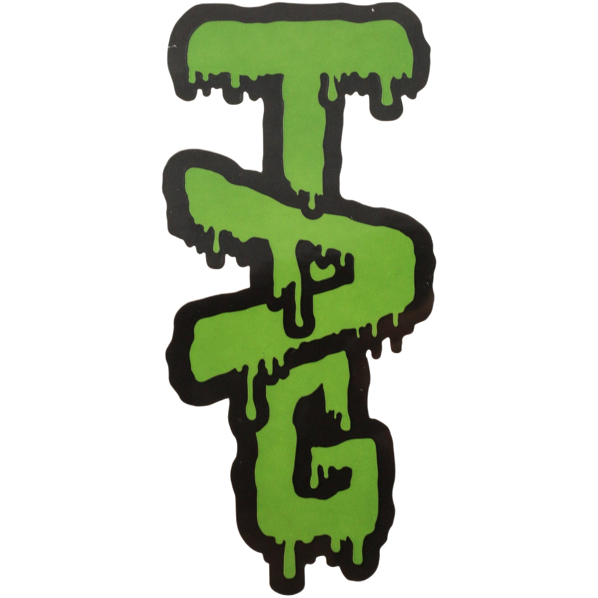 Thick Ass Glass Vibrant Wavy Label Sticker 3.5"x2" - Rasta/Tie Dye/Yellow