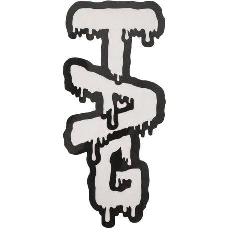 Thick Ass Glass Vibrant Wavy Label Sticker 3.5"x2" - Rasta/Tie Dye/Yellow