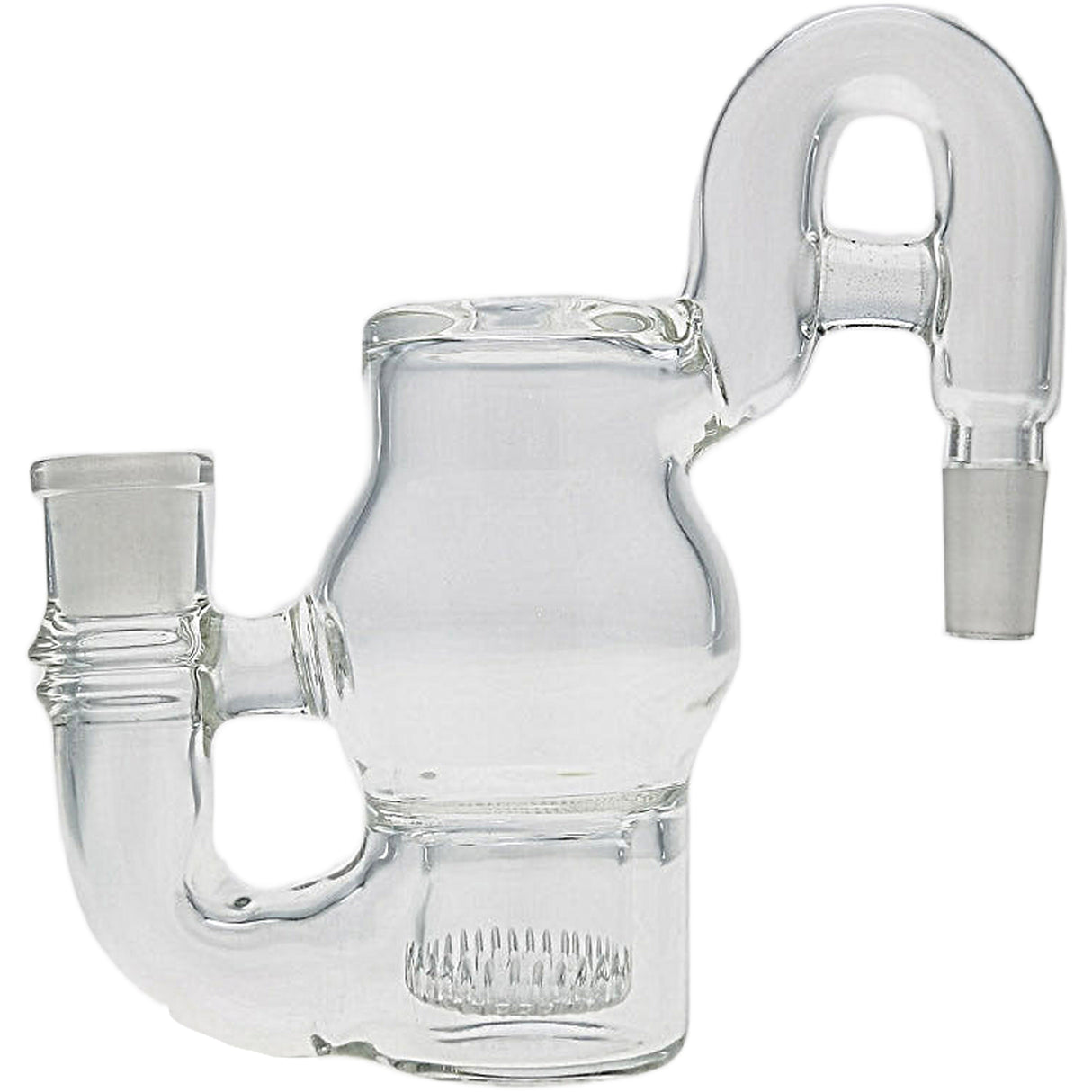 Thick Ass Glass 5.5" Showerhead Ashcatcher with Recycler - 14MM Joint