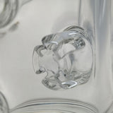 Thick Ass Glass 7" Mini Klein Bong - Hammer Head Perc, 10mm Female, 4mm Thick